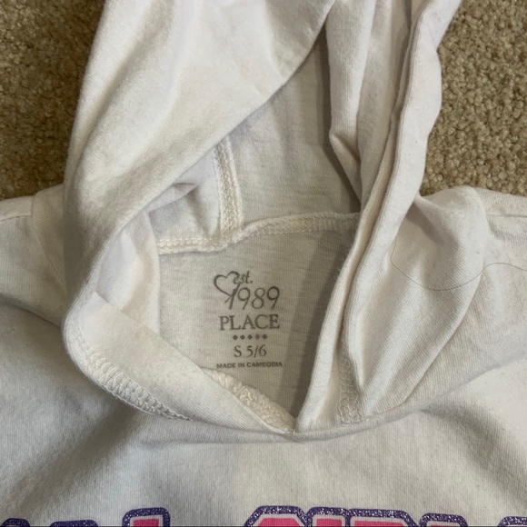 Children’s Place Long Sleeve Tee Hoodie Size 5/6 - Picture 4 of 5